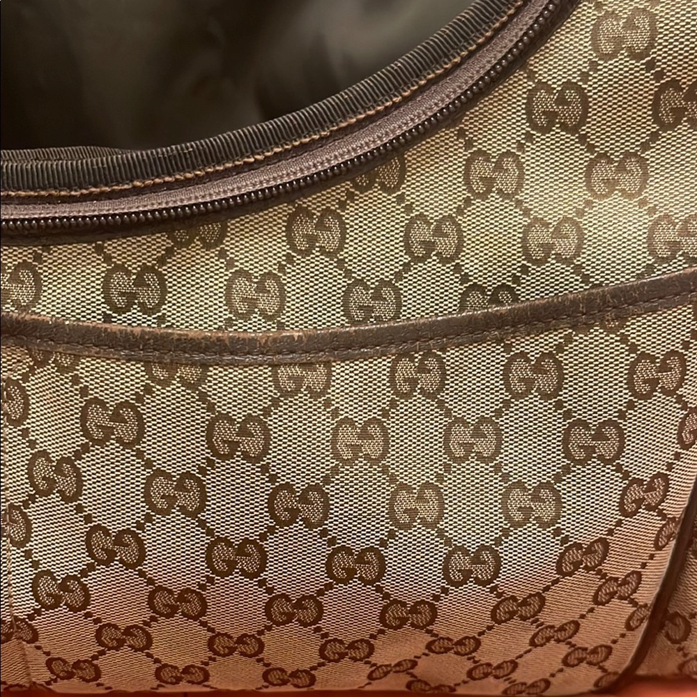 Gucci Brown Baby Bag with Signature Monogram - Picture 10 of 12